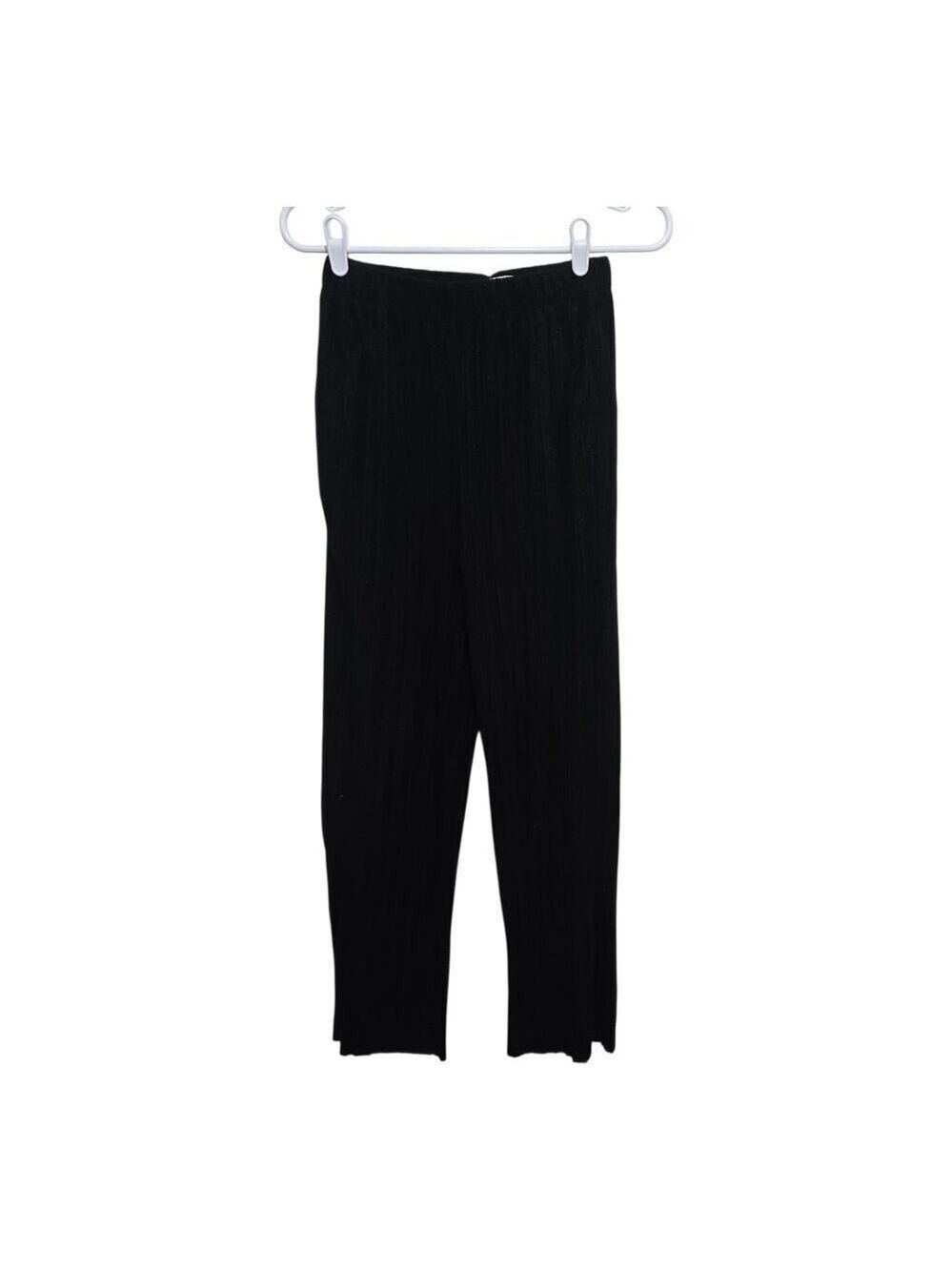 Oak + Fort Pleated Lounge Pant XS Black Minimalist